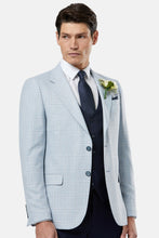 Load image into Gallery viewer, Benetti - Andrew - Check Jacket - Sky - AVAILABLE IN STORE ONLY
