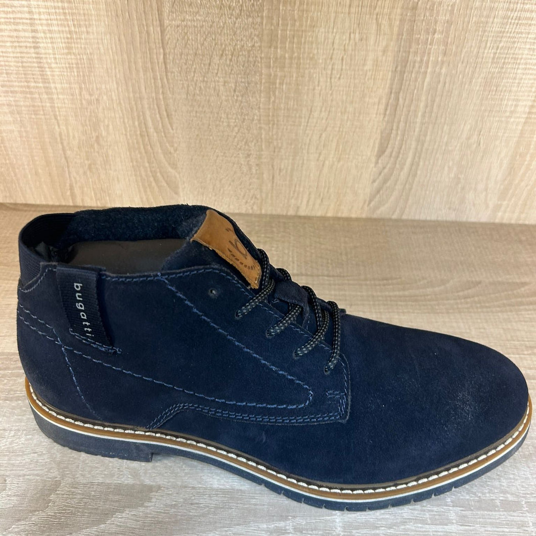 Bugatti Casual Suede Lace-Up Boot DARK BLUE