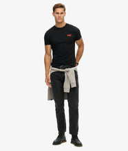 Load image into Gallery viewer, Superdry Essential Logo Tee BLACK/HAZARD ORANGE
