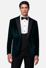 Load image into Gallery viewer, Benetti - Jasper Velvet Tux Jacket - Emerald - AVAILABLE IN STORE ONLY
