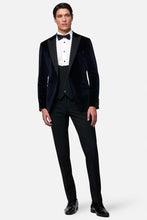 Load image into Gallery viewer, Benetti - Jasper Velvet Tux Jacket - Navy - AVAILABLE IN STORE ONLY
