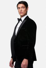 Load image into Gallery viewer, Benetti - Jasper Velvet Tux Jacket - Black - AVAILABLE IN STORE ONLY
