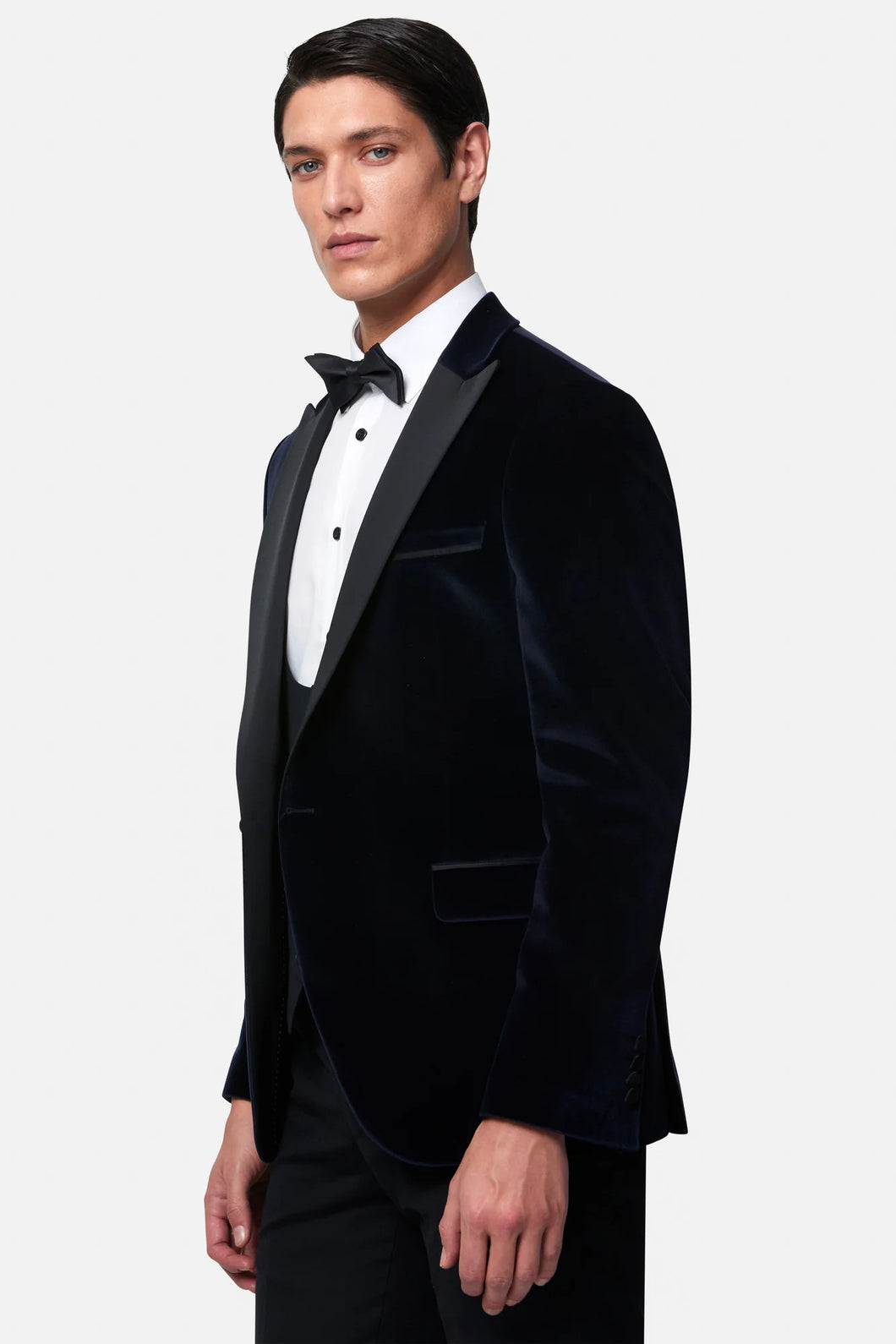 Benetti - Jasper Velvet Tux Jacket - Navy - AVAILABLE IN STORE ONLY