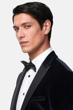 Load image into Gallery viewer, Benetti - Jasper Velvet Tux Jacket - Navy - AVAILABLE IN STORE ONLY
