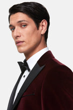 Load image into Gallery viewer, Benetti - Jasper Velvet Tux Jacket - Bordo - AVAILABLE IN STORE ONLY
