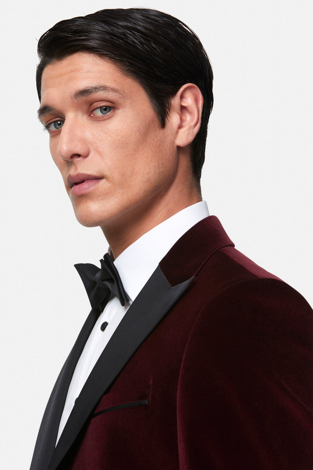 Benetti - Jasper Velvet Tux Jacket - Bordo - AVAILABLE IN STORE ONLY