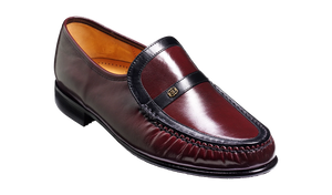Barker Jefferson Slip On - BURGUNDY