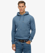 Load image into Gallery viewer, Superdry Vintage Logo Emb Hoody BLUESTONE MARL
