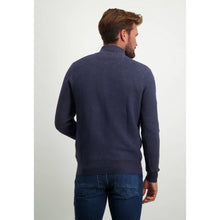 Load image into Gallery viewer, STATE OF ART Knitwear Pullover Half Zip Navy Blue
