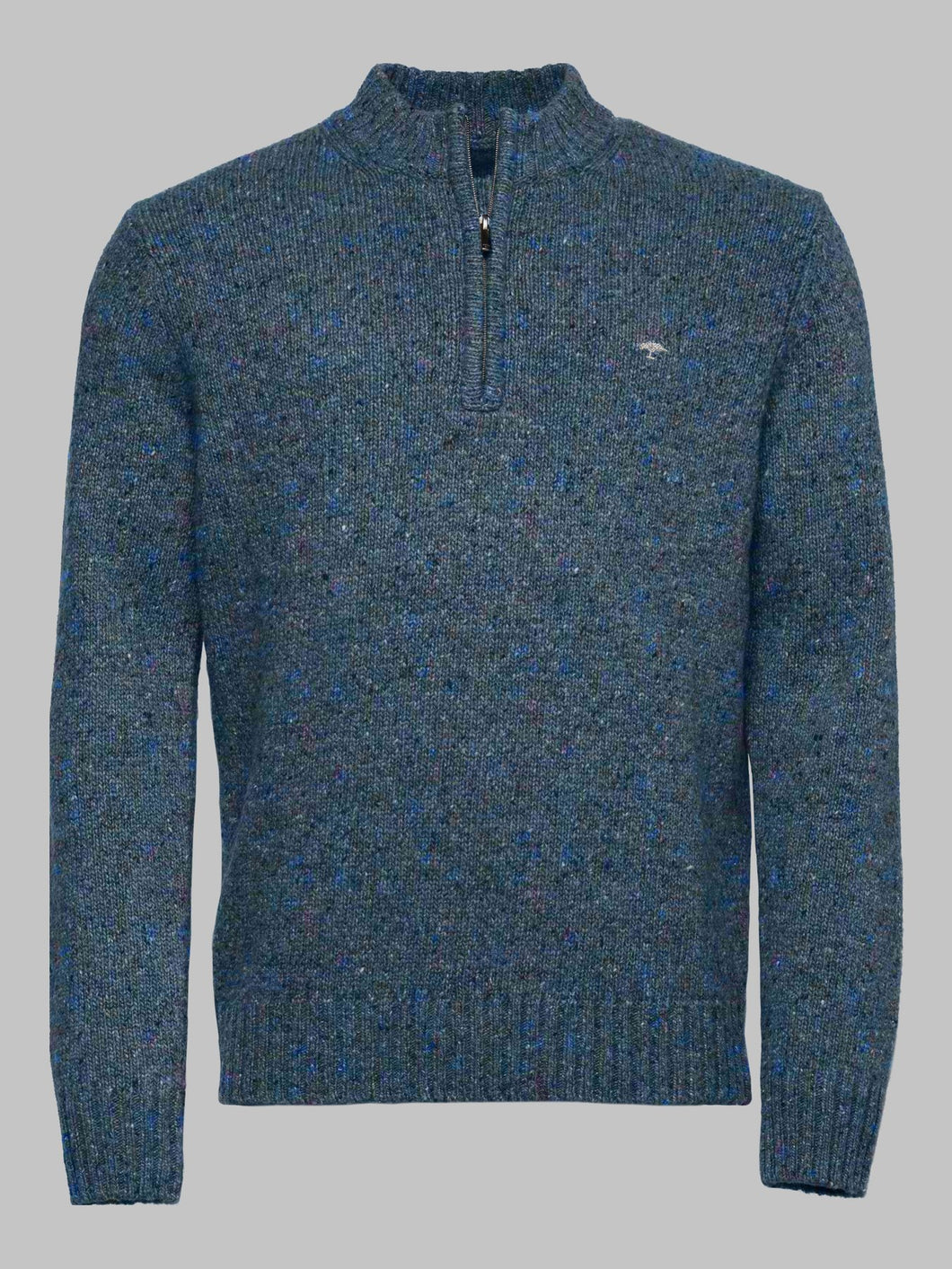 FYNCH HATTON Half Zip Jumper Navy
