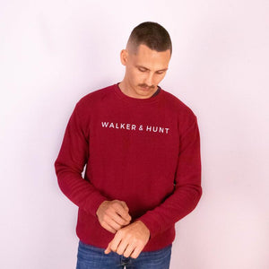 WALKER AND HUNT Classic Sweatshirt Burgundy