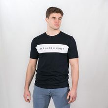 Load image into Gallery viewer, WALKER AND HUNT Paneled Tee Navy
