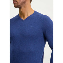Load image into Gallery viewer, STATE OF ART V Neck Jumper Blue
